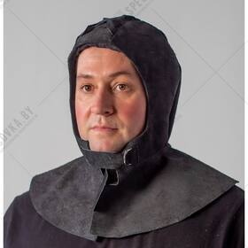 Подшлемник спилковый, черный