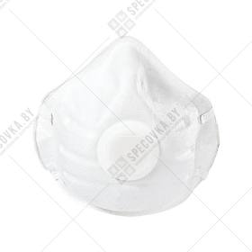 Полумаска фильтрующая формованная противоаэрозольная с клапаном (респиратор) FFP1