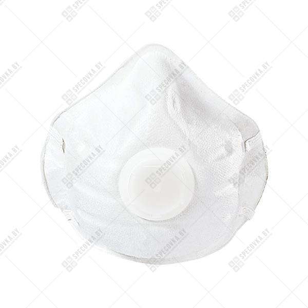 Полумаска фильтрующая формованная противоаэрозольная с клапаном (респиратор) FFP1