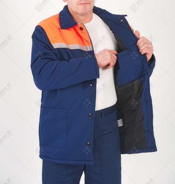 Куртка утепленная (оранжевая вставка)