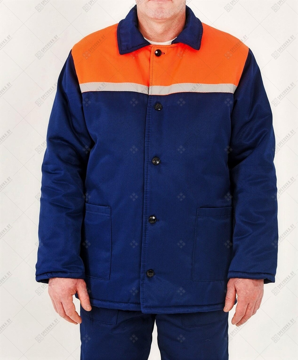 Куртка утепленная (оранжевая вставка)