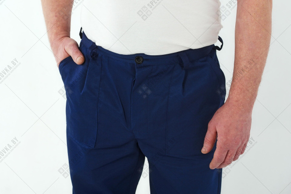 Костюм рабочий усиленный с брюками (оранжевая вставка)