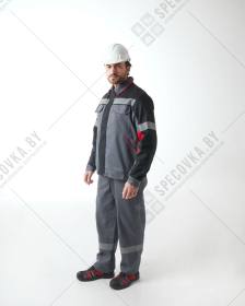 Костюм рабочий с полукомбинезоном "Комфорт" (75% хб)