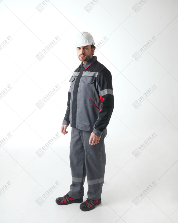 Костюм рабочий с полукомбинезоном "Комфорт" (75% хб)