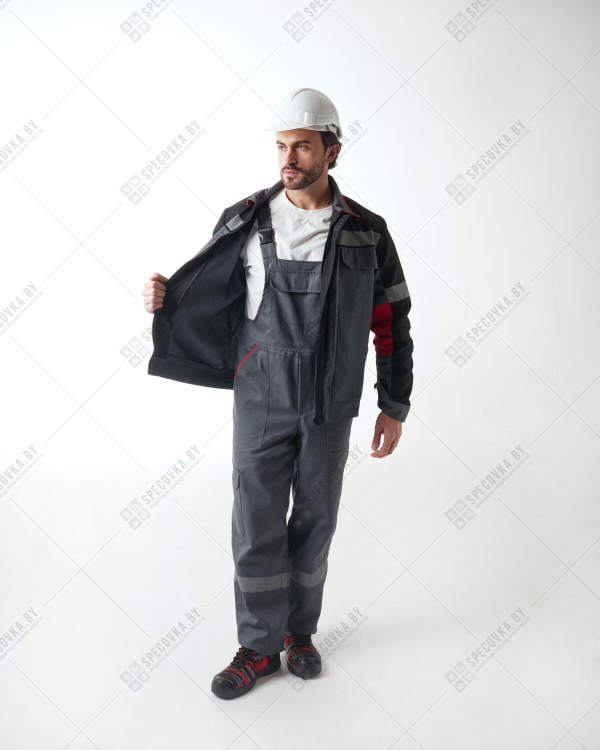 Костюм рабочий с полукомбинезоном "Комфорт" (75% хб)