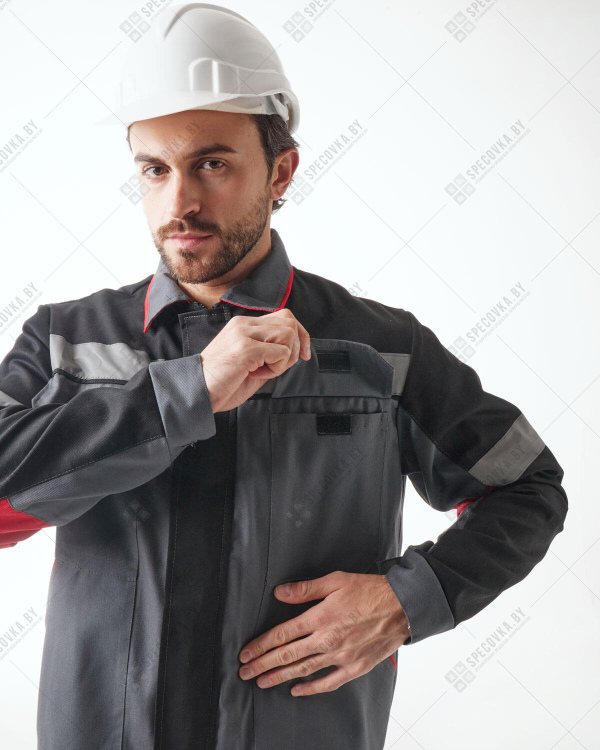 Костюм рабочий с полукомбинезоном "Комфорт" (75% хб)