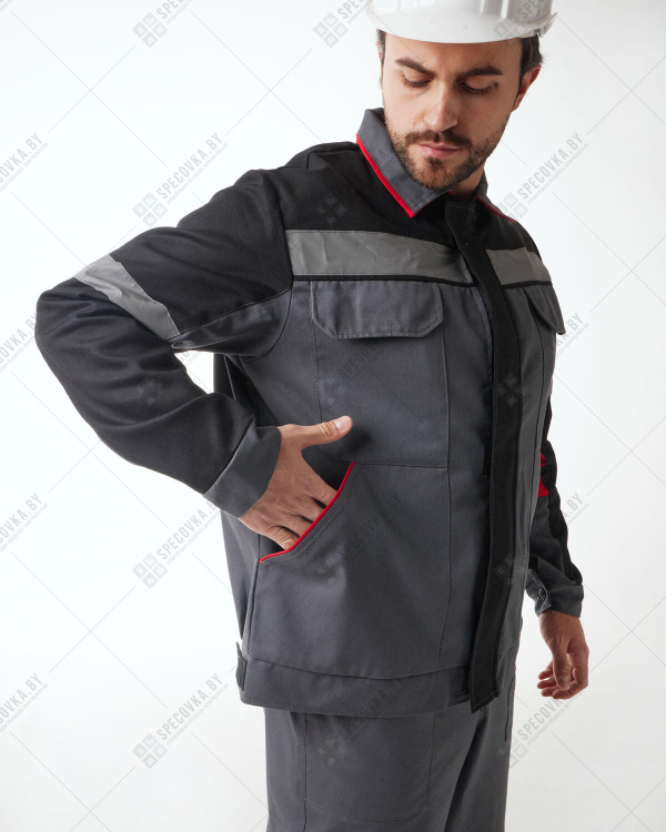 Костюм рабочий с полукомбинезоном "Комфорт" (75% хб)