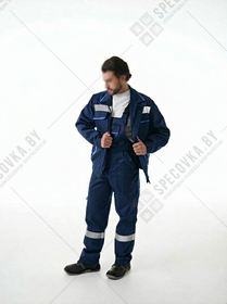 Костюм рабочий с полукомбинезоном арт. 305 "Комфорт" (75% хб)