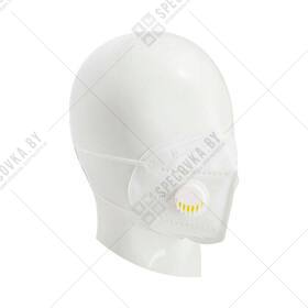 Полумаска фильтрующая KN95 с клапаном FFP2