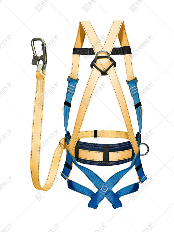 Удерживающая страховочная привязь УСП-2Ж + Строп А (лента, КТ1)