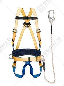 Удерживающая страховочная привязь УСП-2Ж + Строп В (канат, КТ1)