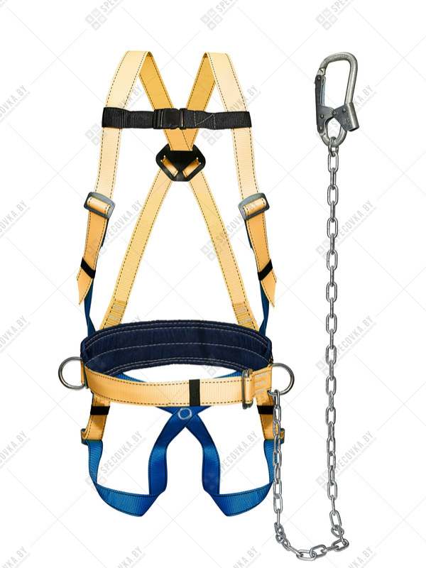 Удерживающая страховочная привязь УСП-2Ж + Строп Г (цепь, КТ1)