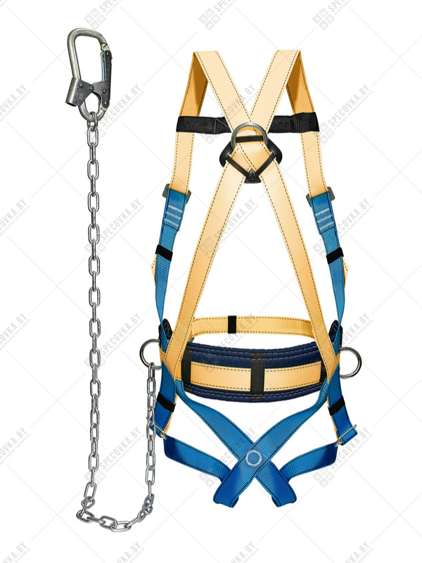 Удерживающая страховочная привязь УСП-2Ж + Строп Г (цепь, КТ1)