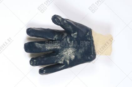 Перчатки нитриловые полный облив (манжет трикотажный)