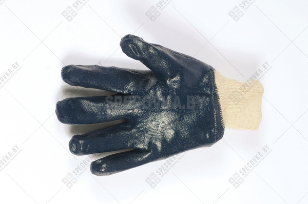 Перчатки нитриловые полный облив (манжет трикотажный)