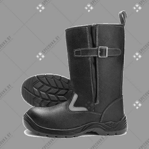 Сапоги рабочие из натуральной кожи с металлоносом "4218Т" (Двухслойная подошва)