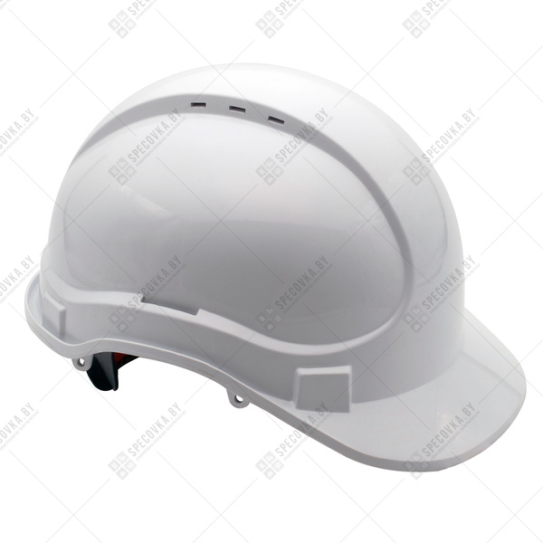 Каска защитная АЙ-ПРАЙМ КЛАССИК с пластиковым оголовьем (белая)