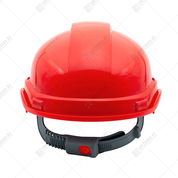 Каска защитная АЙ-ПРАЙМ КЛАССИК с пластиковым оголовьем (красная)