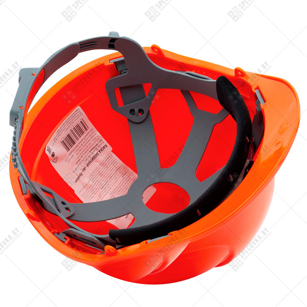 Каска защитная АЙ-ПРАЙМ КЛАССИК с пластиковым оголовьем (оранжевая)