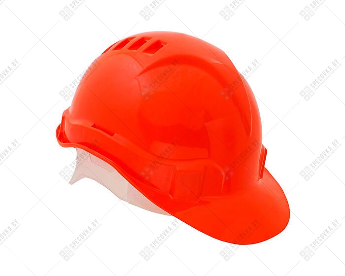 Защитная строительная каска (оранжевая)
