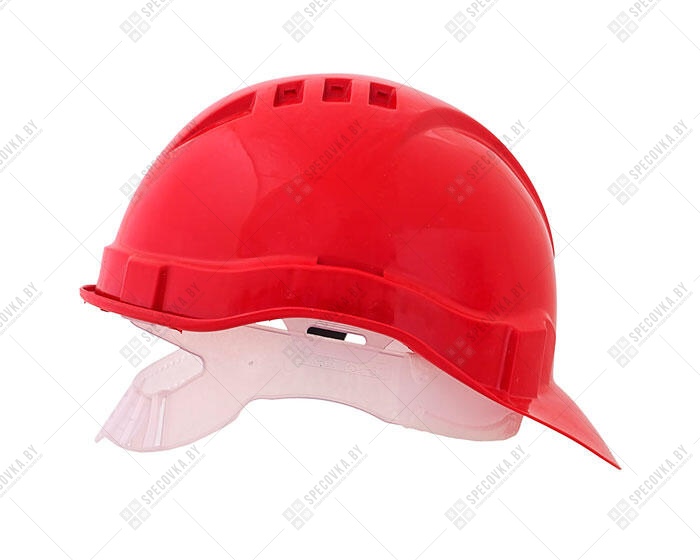 Защитная строительная каска (красная)
