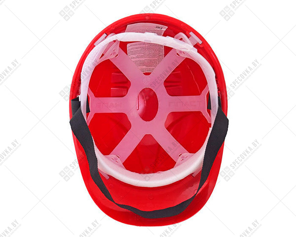 Защитная строительная каска (красная)