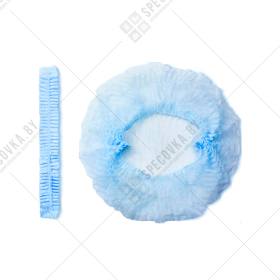 Шапочка одноразовая "Шарлотта" пл. 12 гр. (голубая)