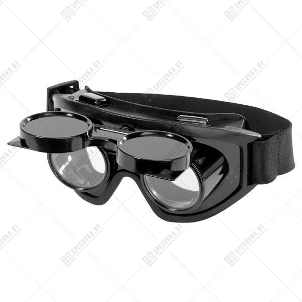 Очки защитные газосварщика закрытого типа с откидным стеклодержателем, до 3 Дж