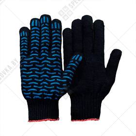Перчатки х/б, ПВХ покрытие - Волна, 5 нитей "Люкс"