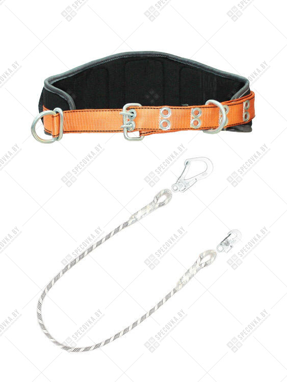 Пояс строительный безлямочный ППА строп В (полиамид. канат)