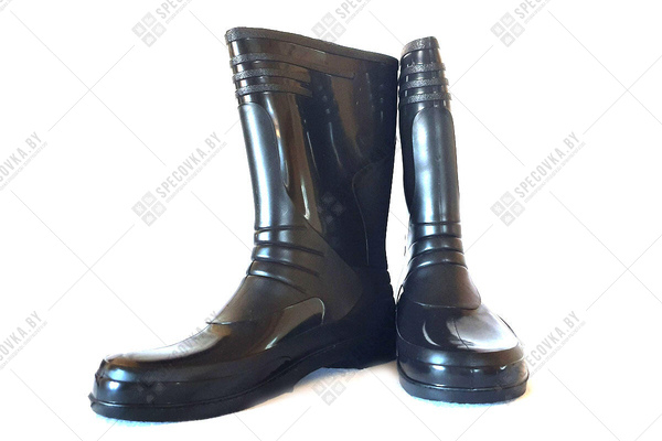 Резиновые сапоги женские (Россия), чёрные, 28 см