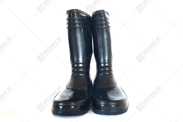 Резиновые сапоги женские (Россия), чёрные, 28 см