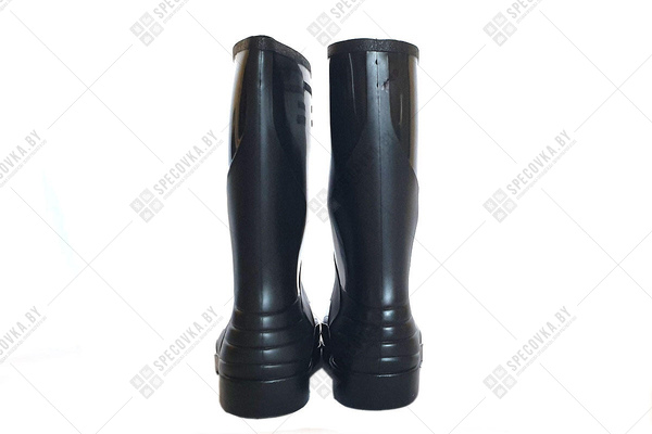 Резиновые сапоги женские (Россия), чёрные, 28 см