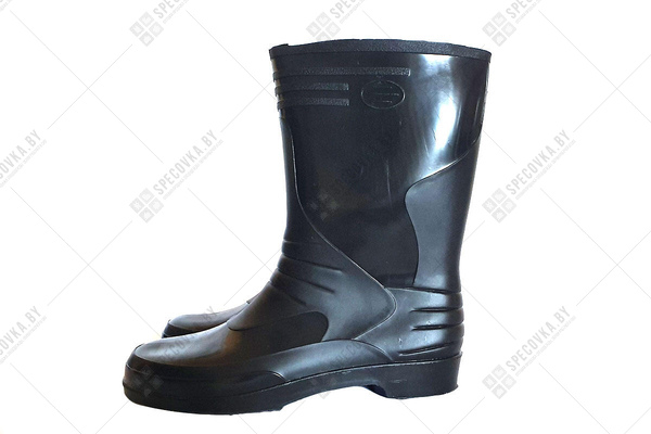 Резиновые сапоги женские (Россия), чёрные, 28 см