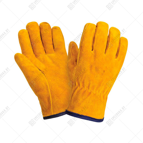 Перчатки рабочие спилковые анатомического кроя (12 пар/короб.)