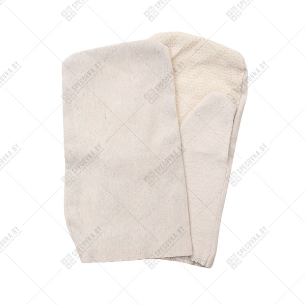 Рукавицы усиленные с двойным наладонником ПВХ из двунитки 240 гр/м2