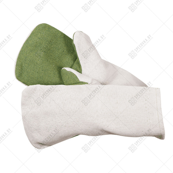 Рукавицы усиленные с двойным наладонником из брезента 480 гр/м2