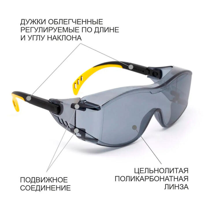 Очки защитные открытые ПРАКТИК прозрачные
